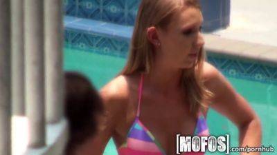 Watch as Kerri flaunts her new swimsuit & shows off her amazing body in HD POV action - sexu.com