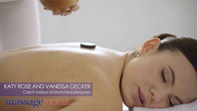 Vanessa Decker - Katy Rose - Vanessa - Oily lesbian massage for petite European babes Katy Rose & Vanessa Decker - sexu.com - Czech Republic